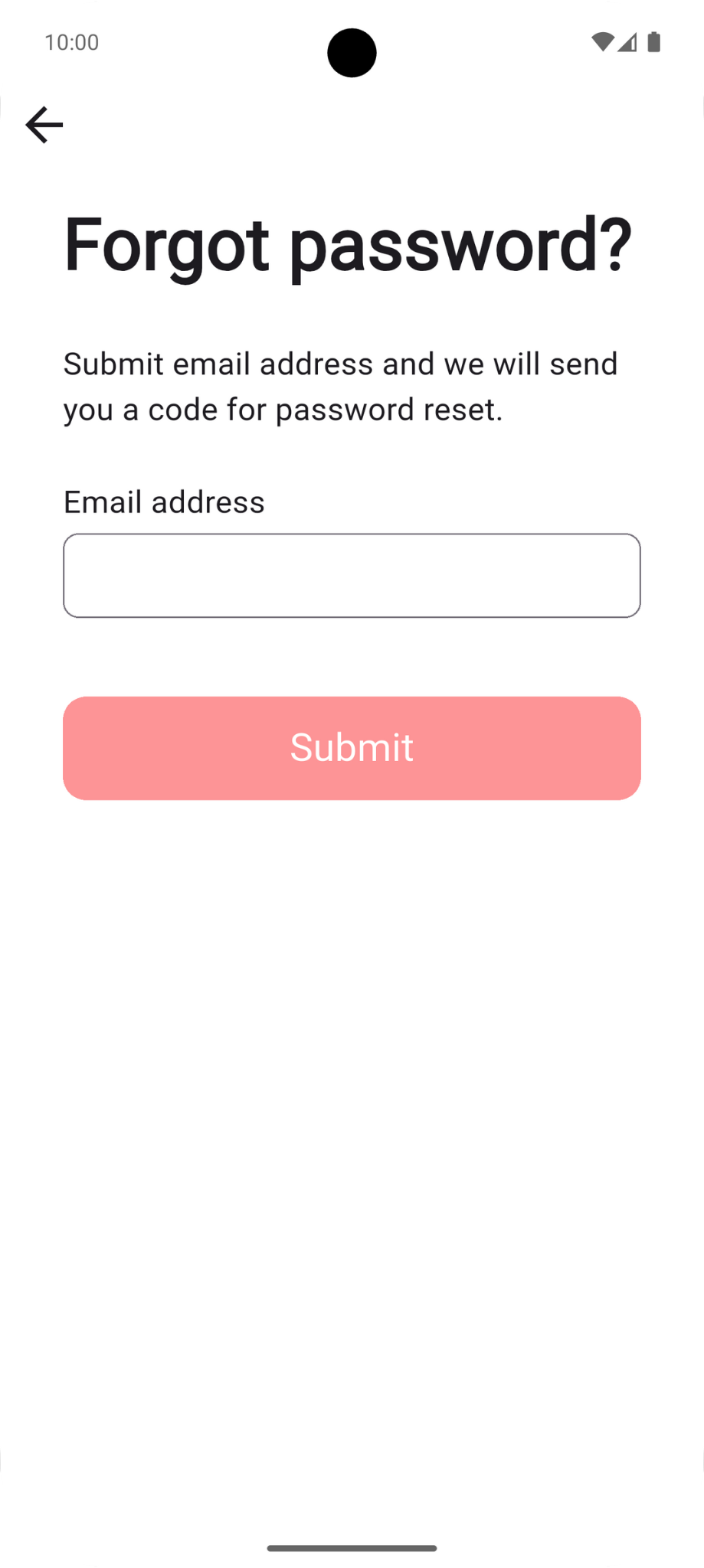 change password page